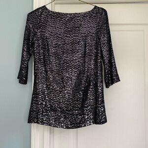 Sparkly Tory Burch top